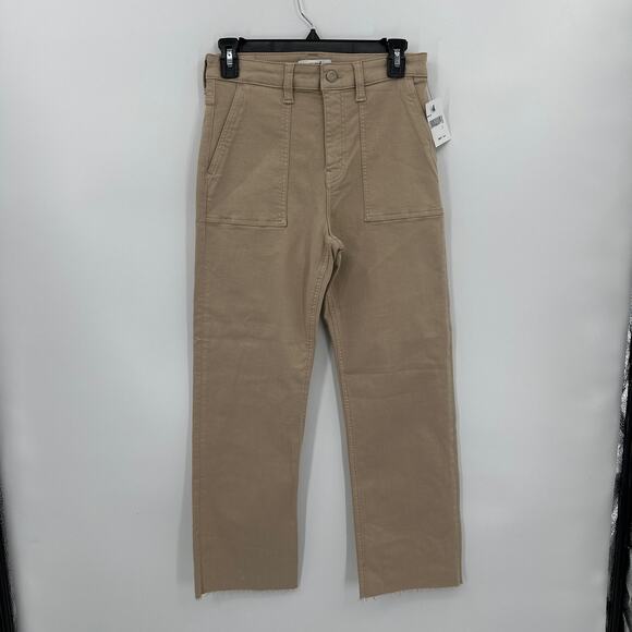 Mavi Shelia Front Pocket Straight Leg Pants in Tan Size 27 NWT - Picture 1 of 5
